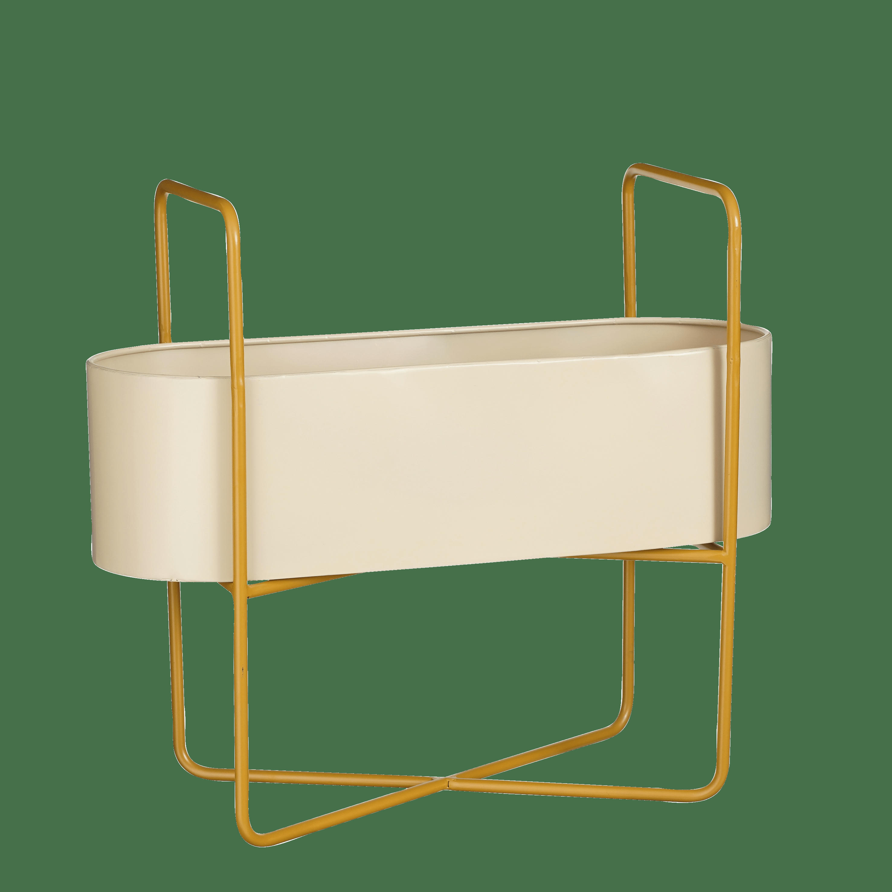 SHANDY - Porte-plante en métal marron clair H48