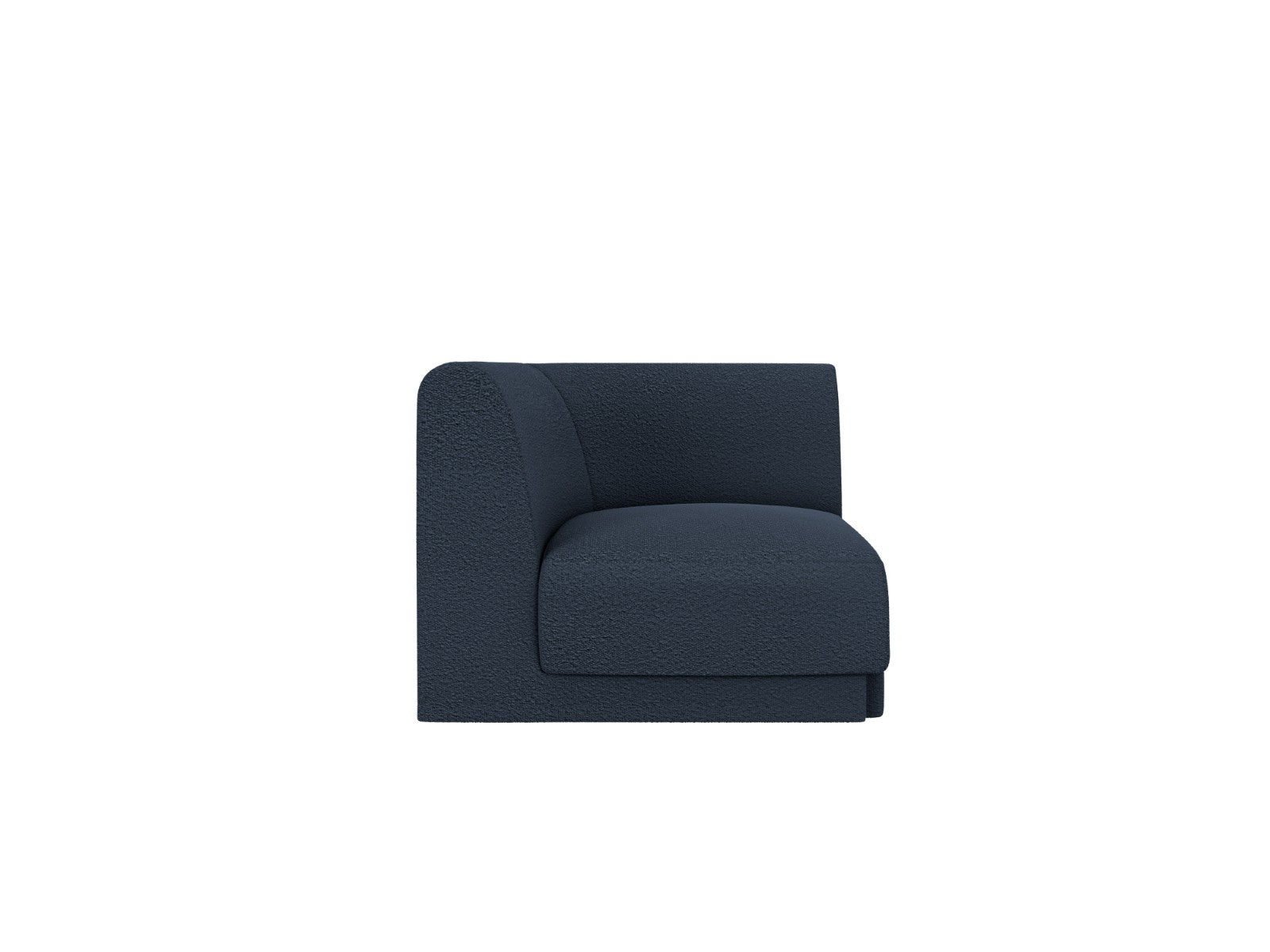 Micadoni Hoekmodule Miley boucle donkerblauw - 90x90x70cm