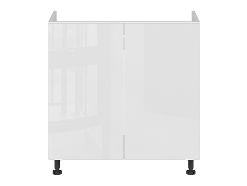 Szafka kuchenna pod zlewozmywak Top Line 80 cm dwudrzwiowa biały połysk
