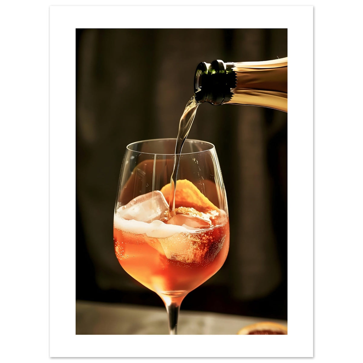 Artfulprints Poster Aperol Spritz - Lifestyle  - 30x40 cm - Oranje