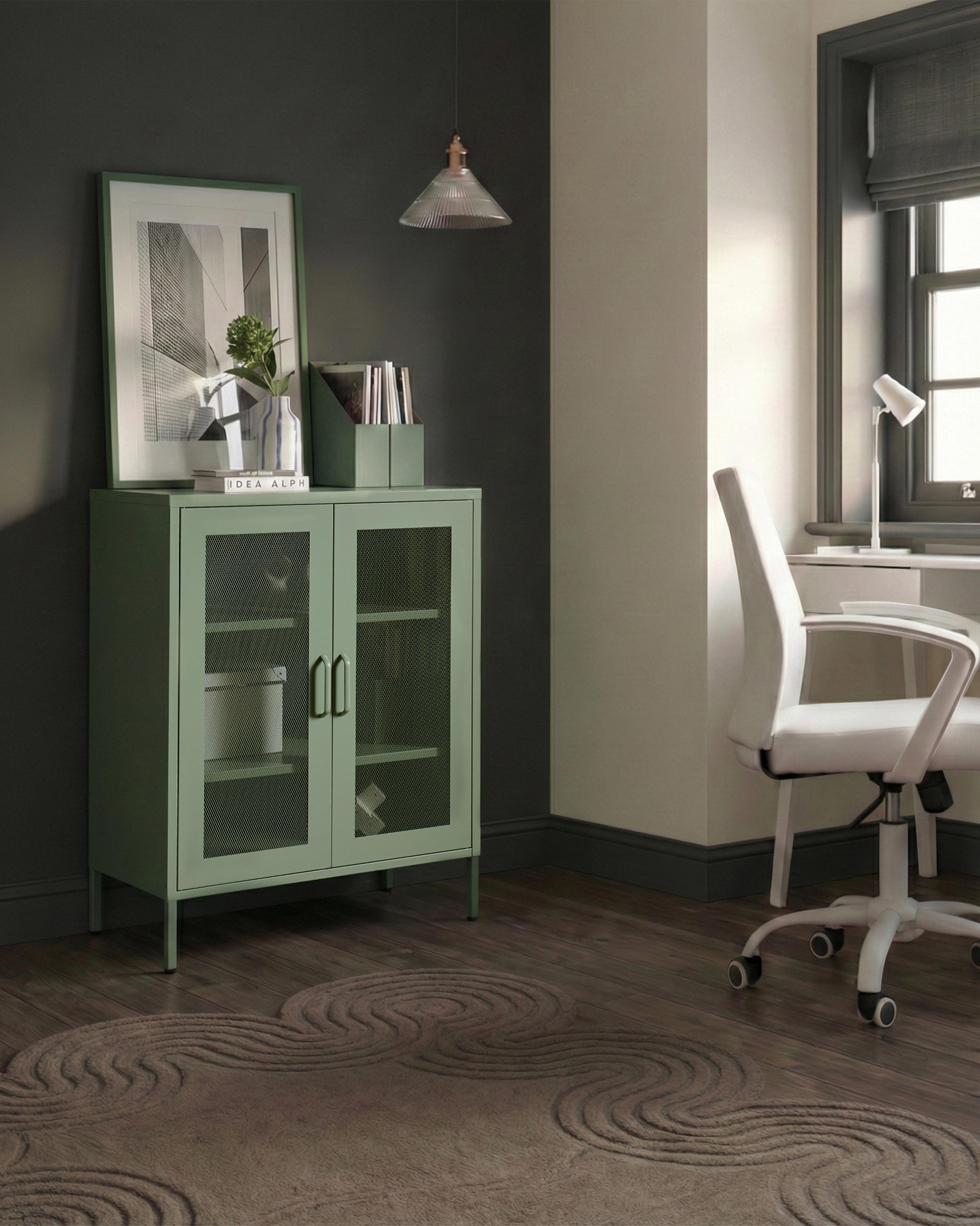 Cabinet WAKATIPU Metal Mint Green