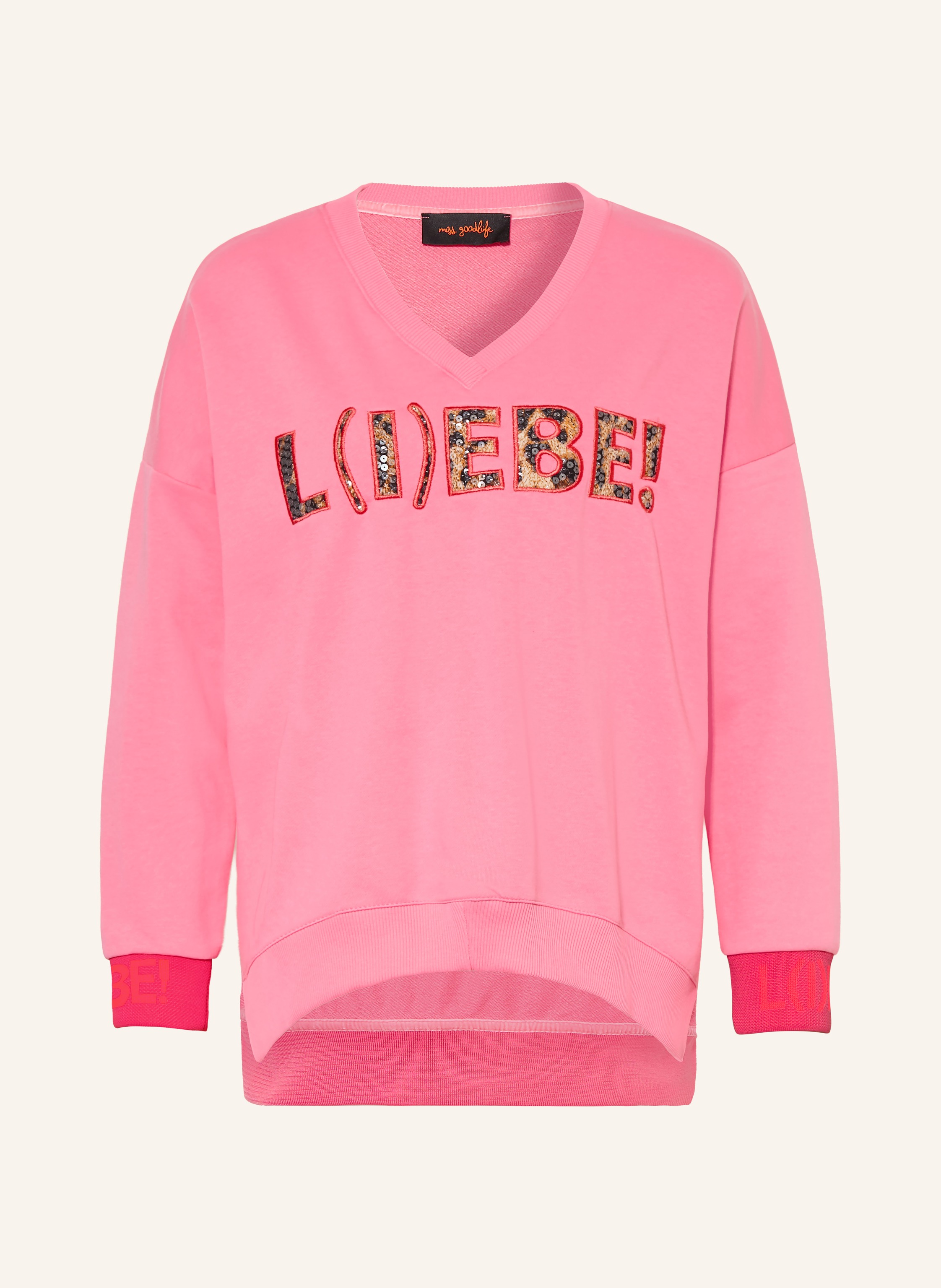 miss goodlife Sweatshirt mit Pailletten