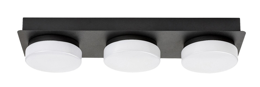 Kinkiet Attichusczarny LED 1x18W 1700lm wym:5x43x7cm IP44 Rabalux