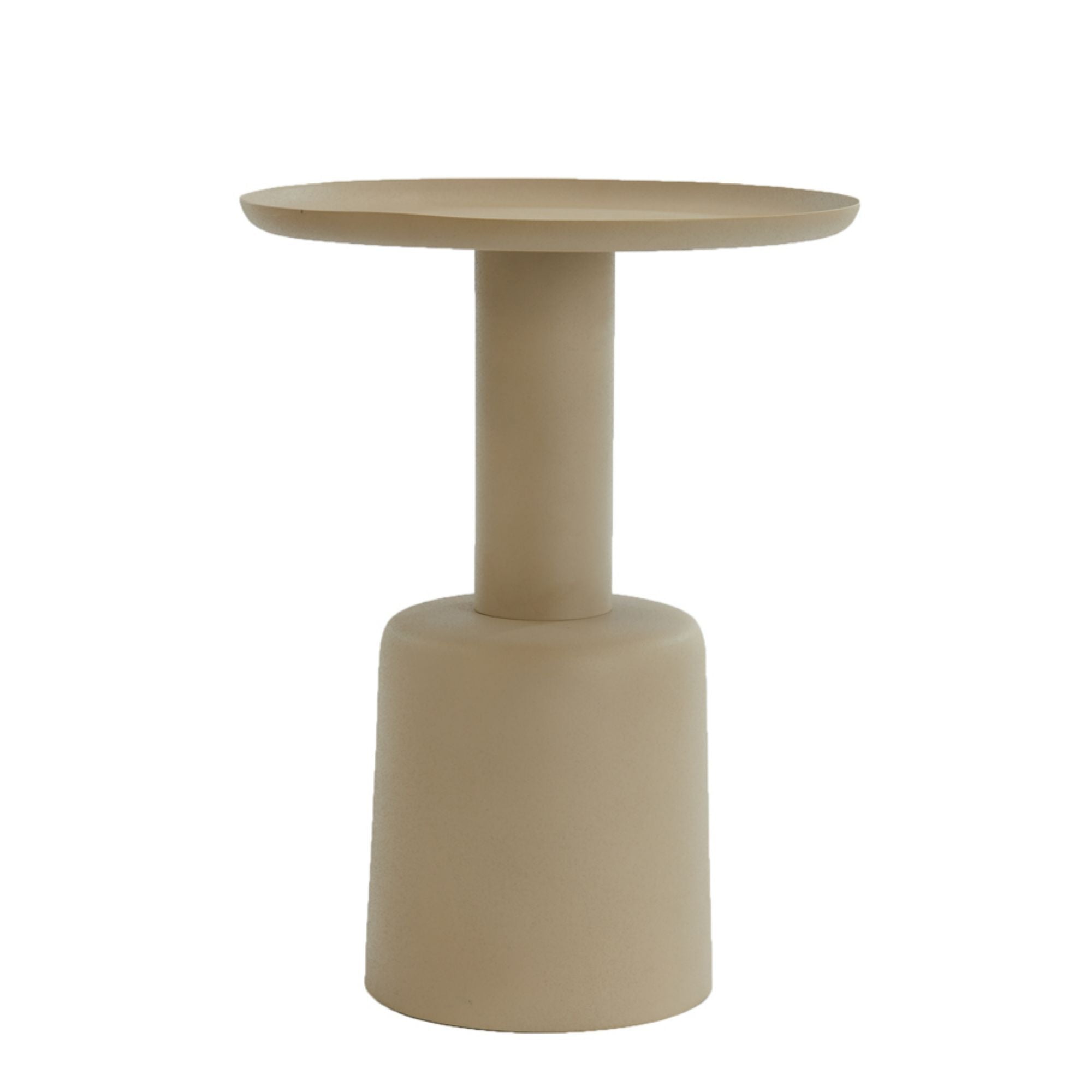 Light & Living Bijzettafel Milaki - Beige - Ø39cm