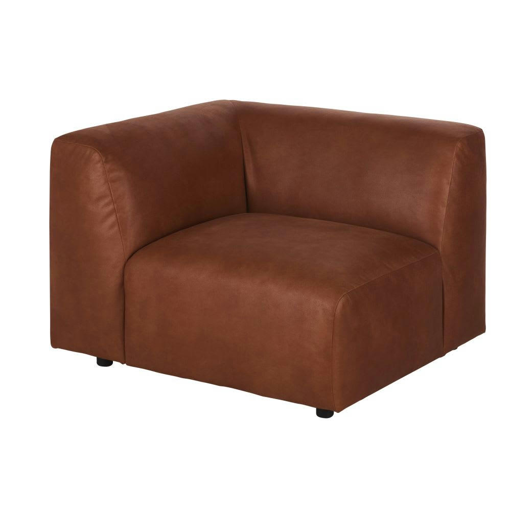 Buddy - Accoudoir gauche pour canapé modulable camel