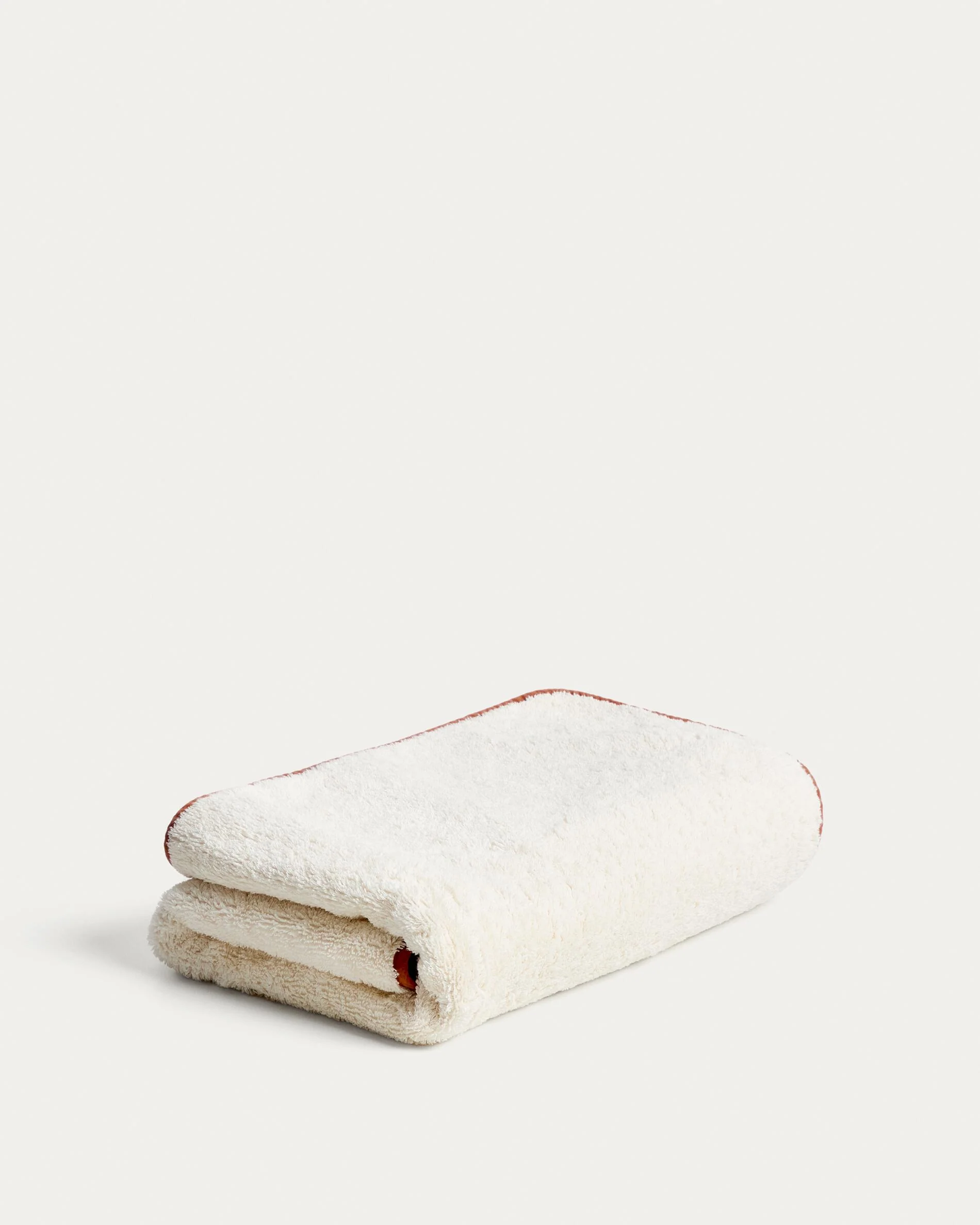 Sedora 100% cotton towel with orange contrast detail 70 x 140cm