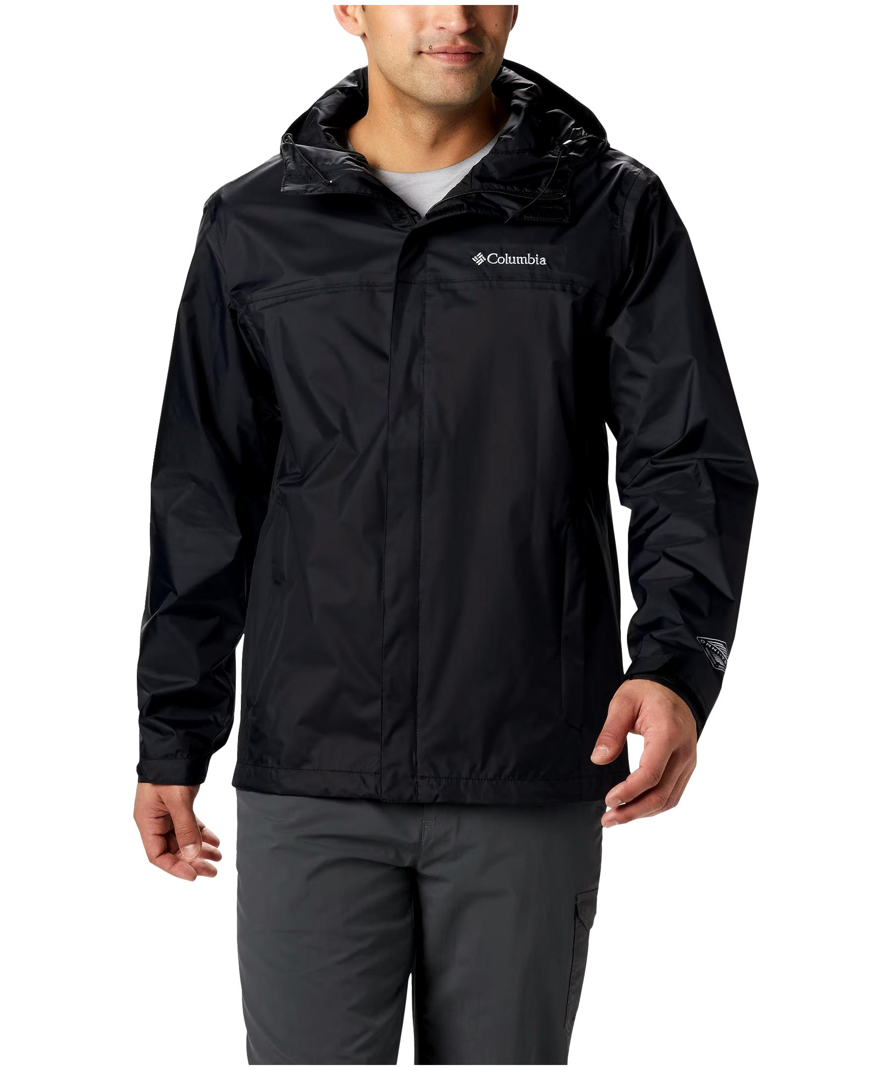 Columbia Men's Watertight II Hooded Rain Jacket, Waterproof, Breathable, Packable, Hiking