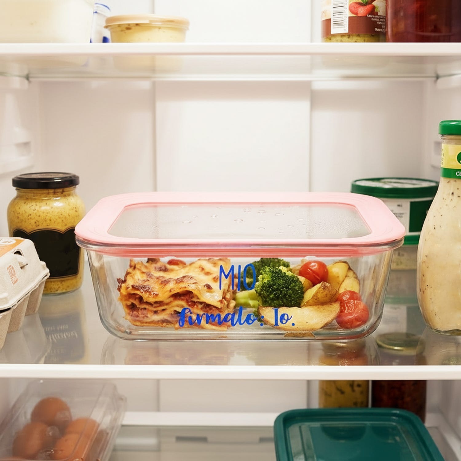 Contenitore alimentare in vetro borosilicato 1,4 L Color Bloom