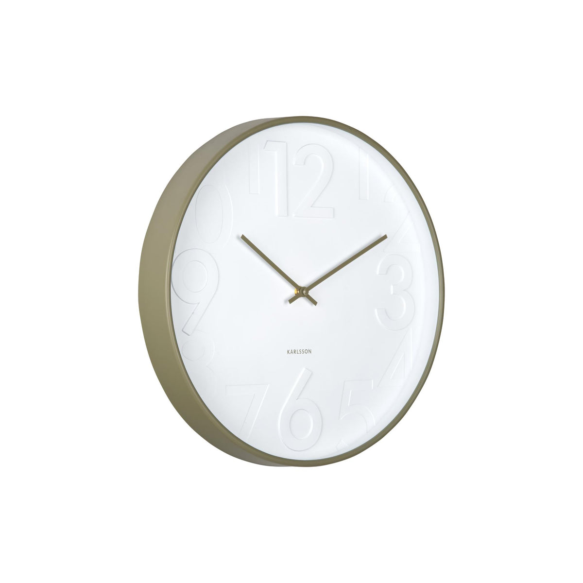Karlsson wandklok Ayuno - groen - Ø40cm