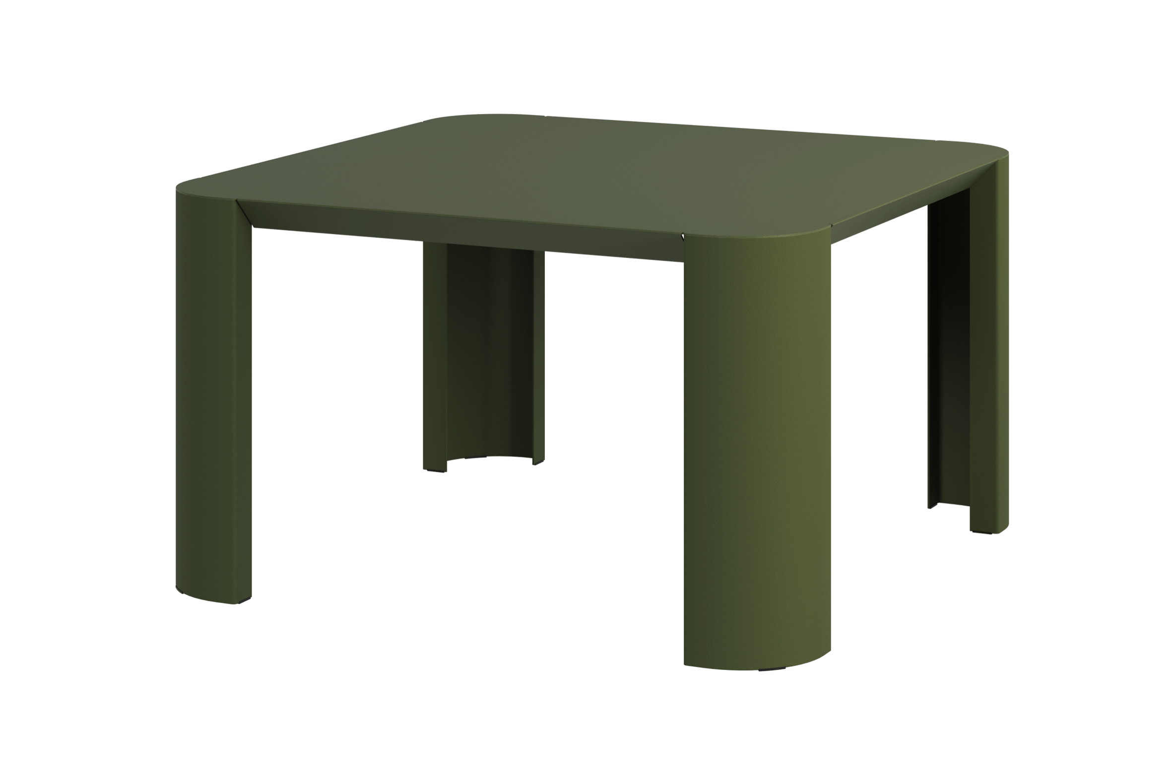 noo.ma Fli Outdoor salontafel - Forest Green, 65 x 65 x 38 cm, staal
