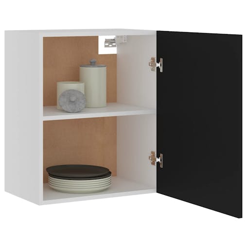 NNEVL Hanging Cabinet Black 50x31x60 cm Chipboard