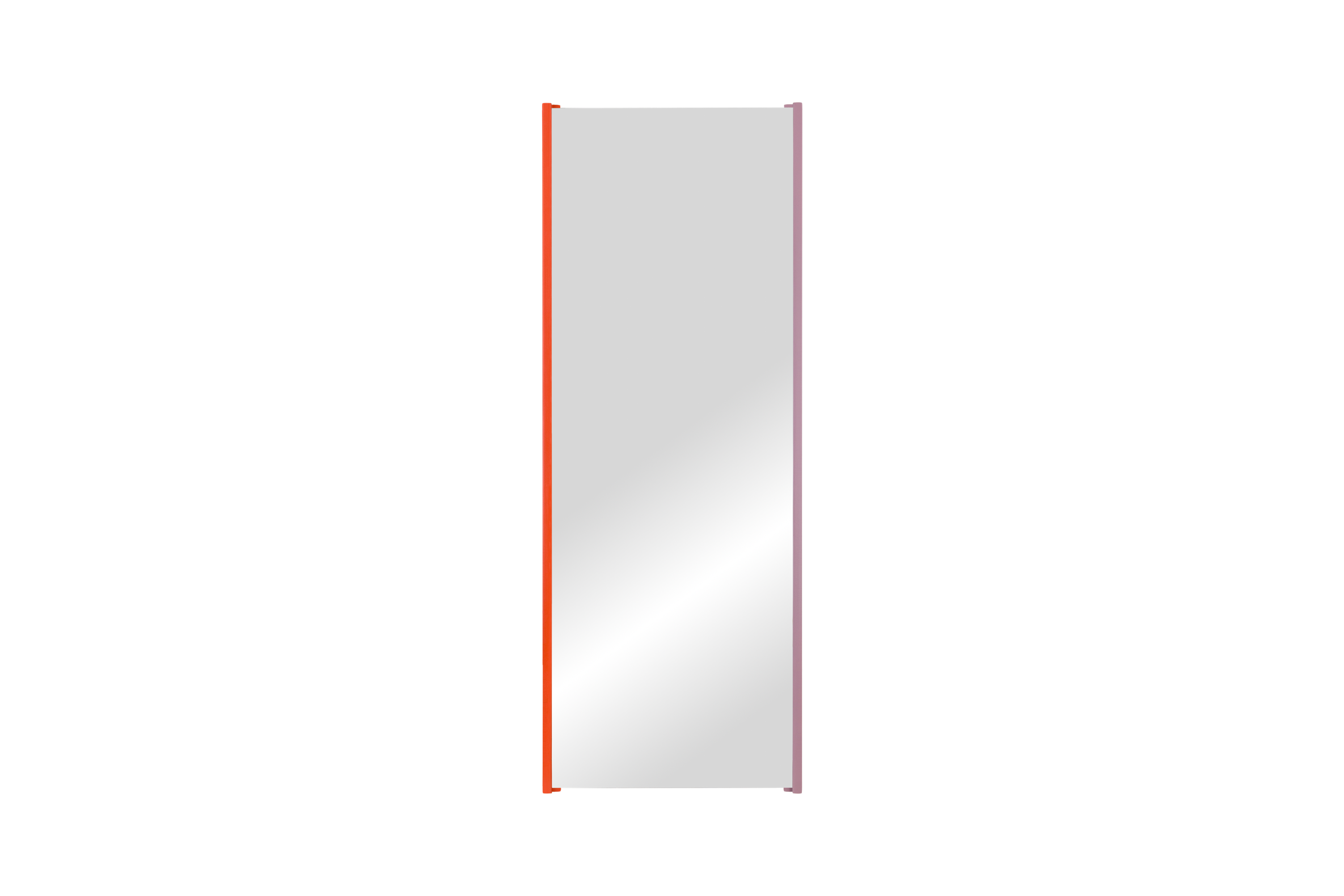 noo.ma Lun full-length wandspiegel 160 x 60 cm, houten frame, Orange Peel & Pale Violet