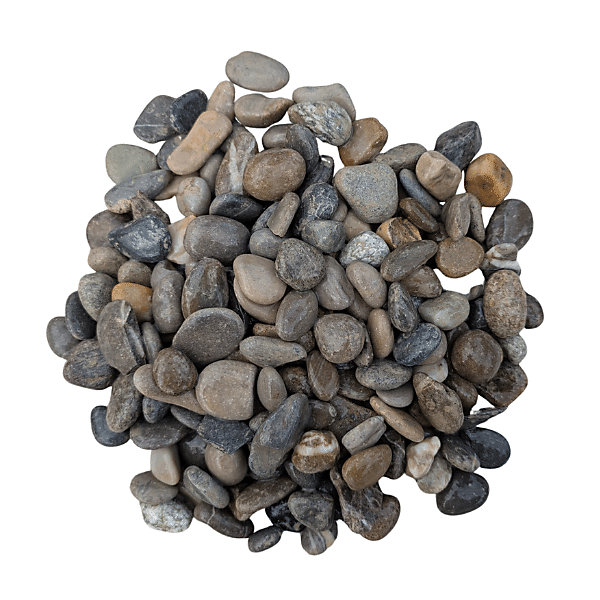 Gravier rivière gris 16/22,4 mm - Pack 3 Big Bag 1,5T - 60 m²