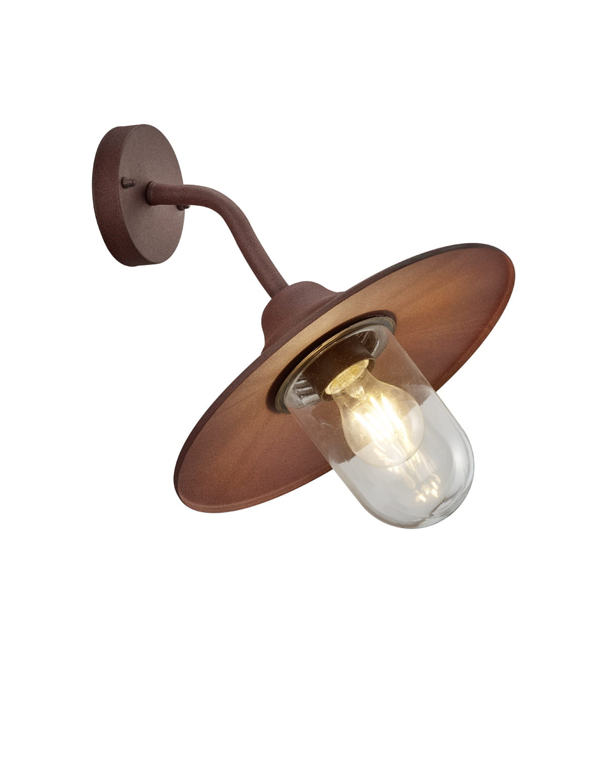 Kinkiet zewnętrznymiedziany BRENTA 1xE27x40W IP44 Trio