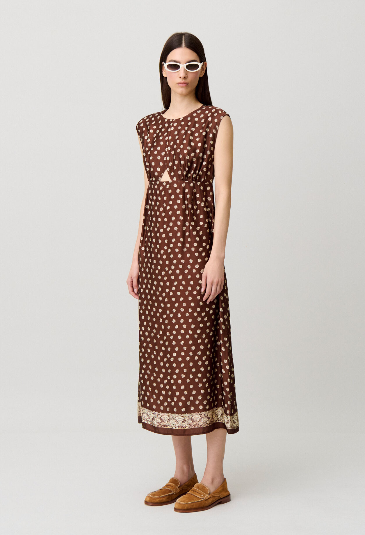 Robe longue imprimée