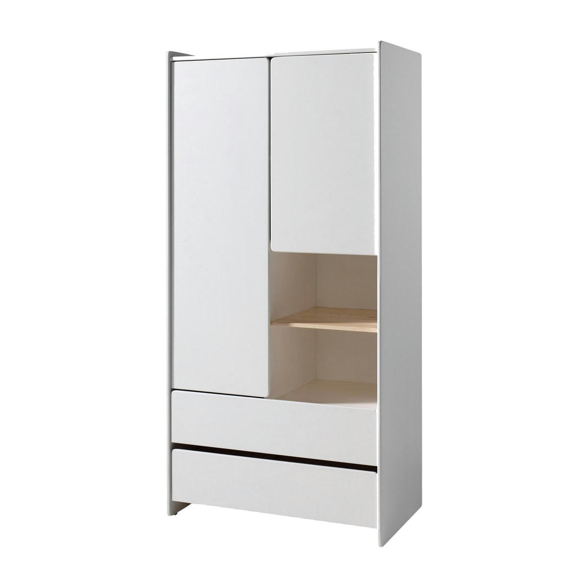 KIDDY - Armoire 2 portes blanc