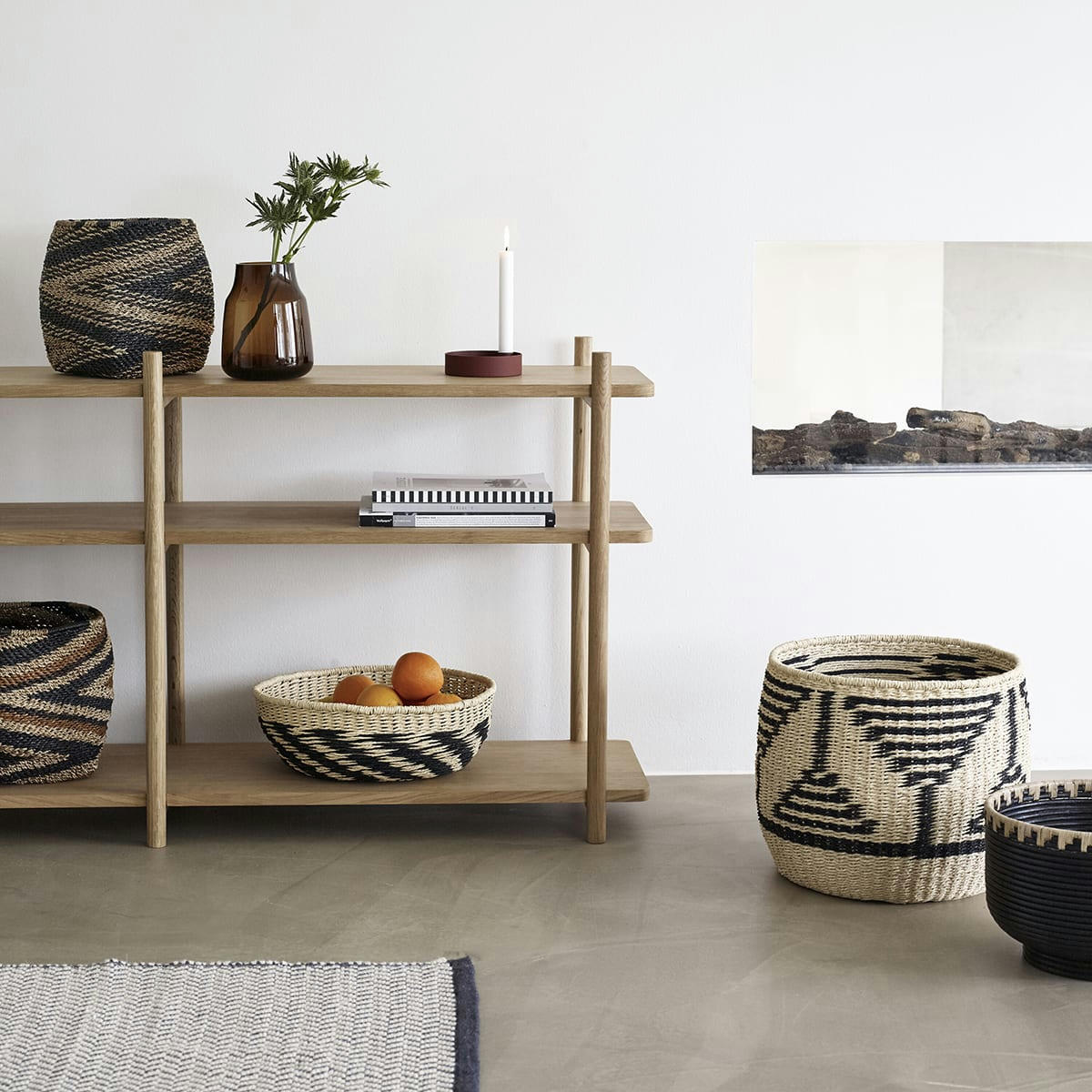 DESERT - Vase en verre marron (x2)