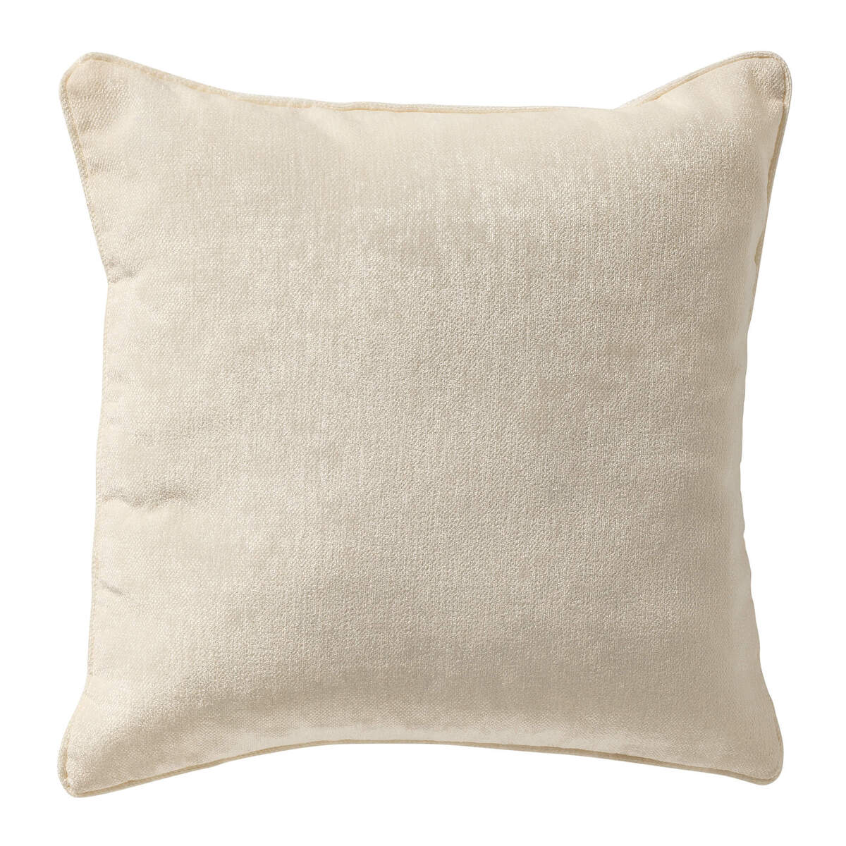 LEWY - sierkussen 45x45 cm - glansvelours - Snow White - wit