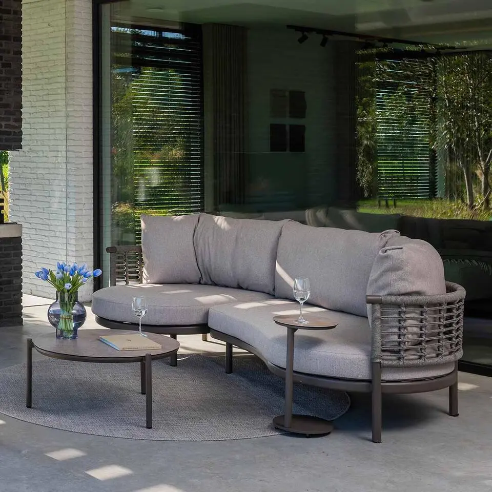 4 Seasons Vic loungetafel &Oslash;73xH35 cm terre - ceramic print