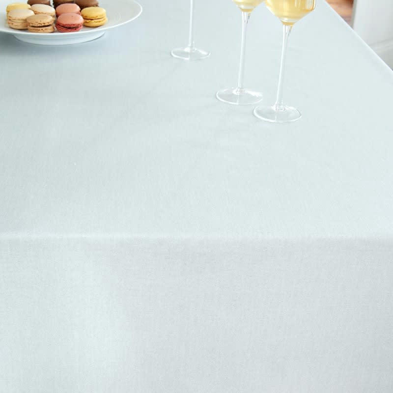 PAILLETTES - Nappe enduite rectangle 160 x 300 cm argentée