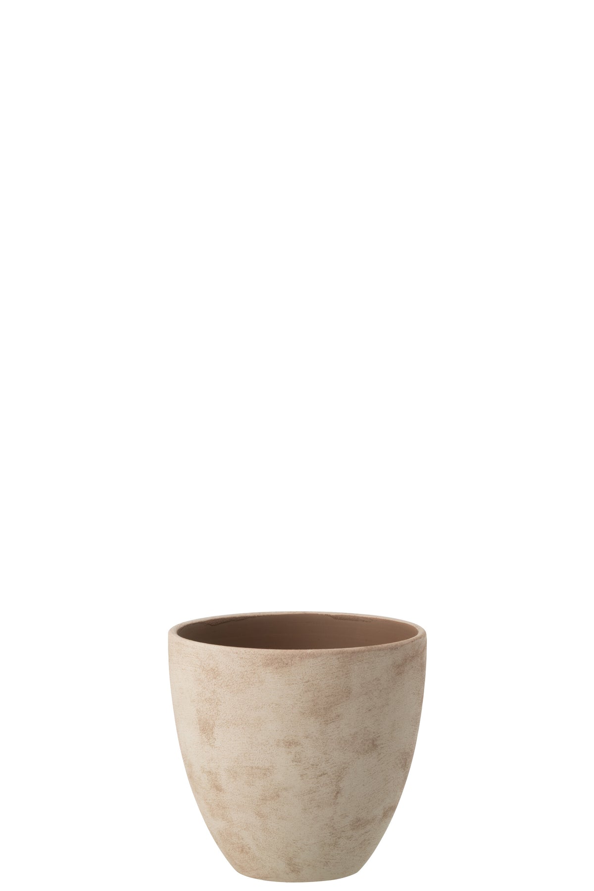 J-Line bloempot Rond - keramiek - beige - medium