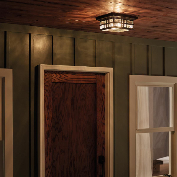 Lampa sufitowa zewnętrzna Beacon Square stary brąz 2xE27x60W IP44 Kichler