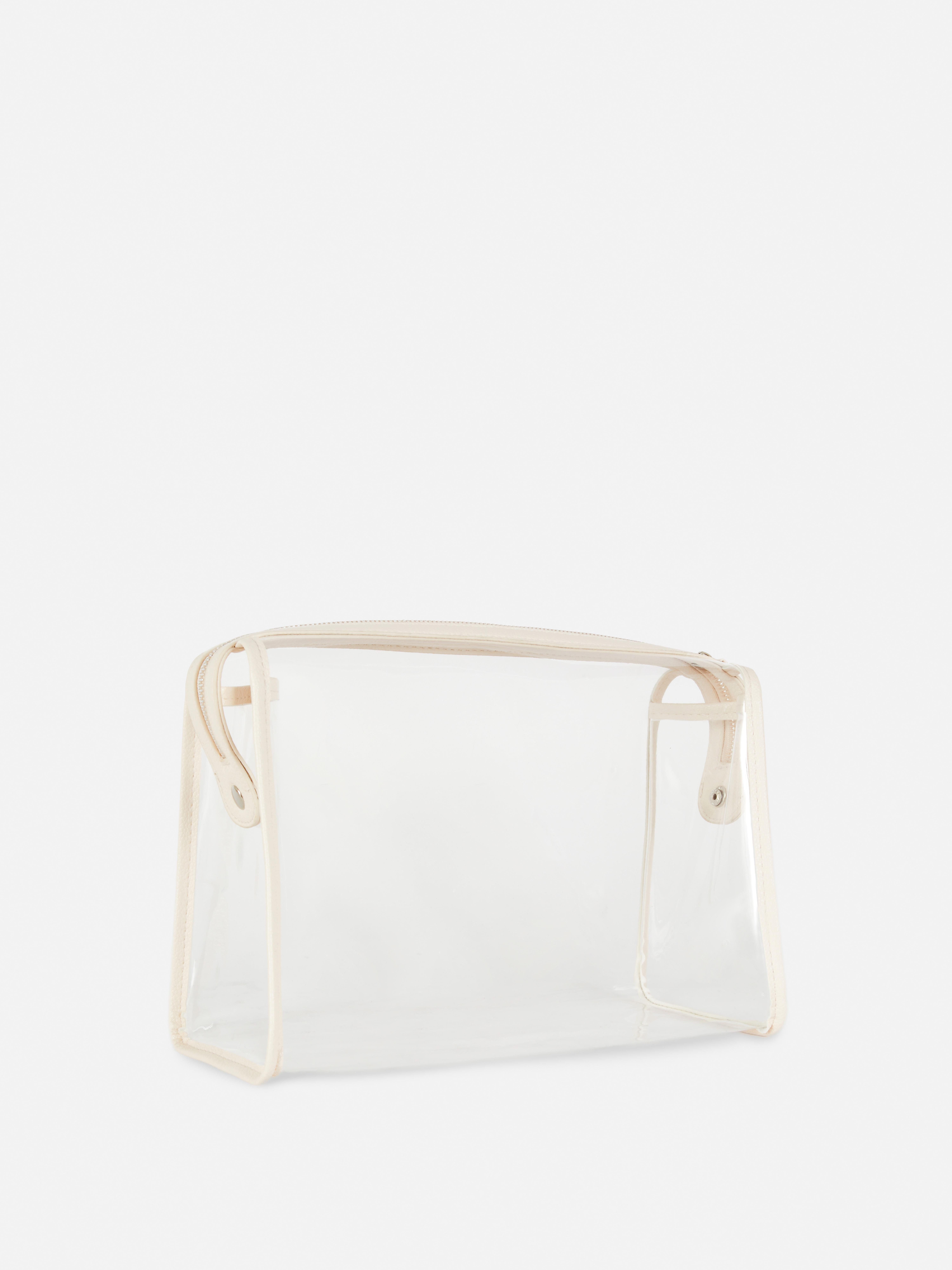 Clear Zip-Up Toiletry Bag