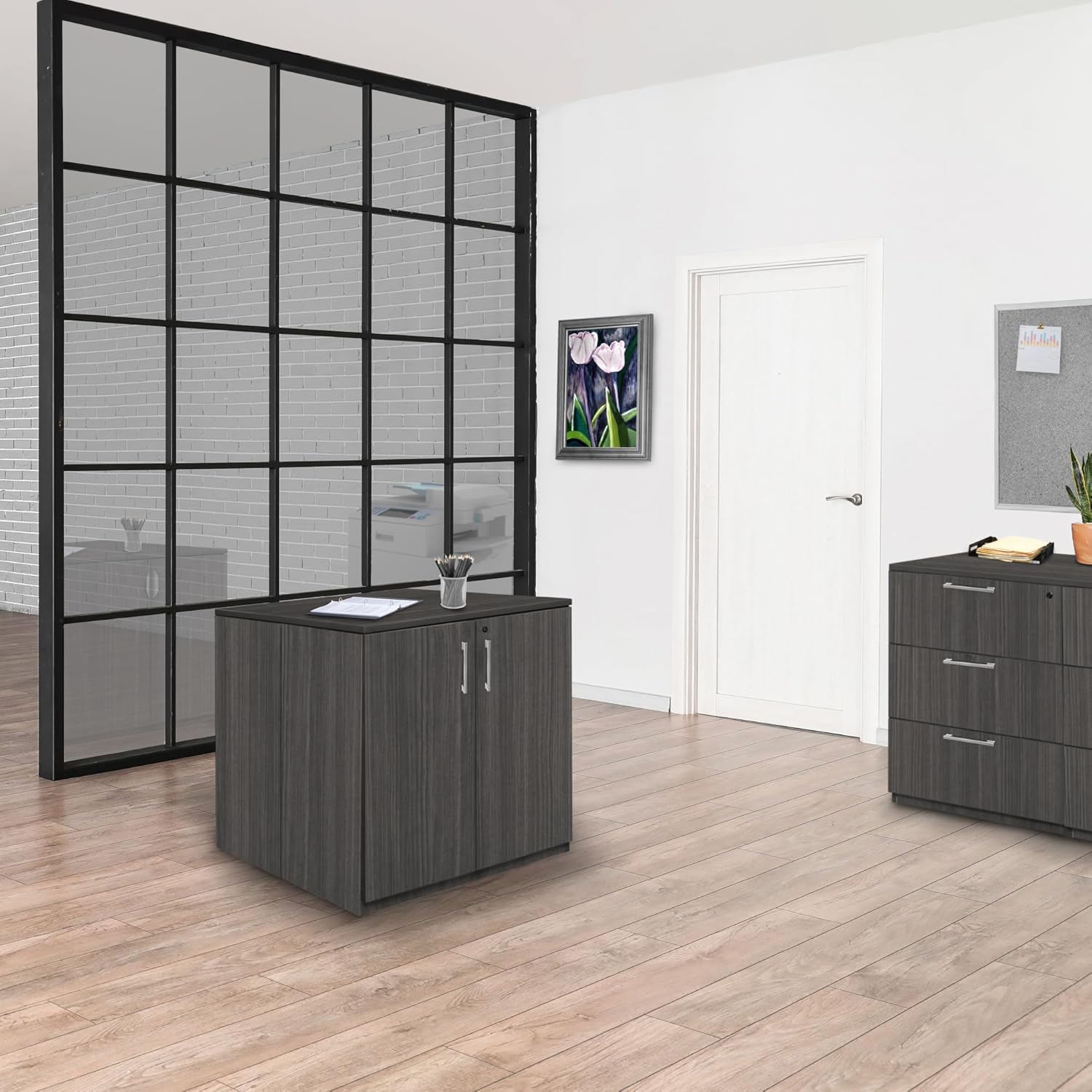 Regency Legacy Stand Up Back to Back Storage Cabinet/Storage Cabinet- Ash Grey