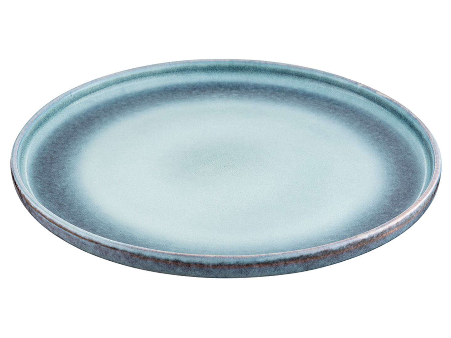 Talerz deserowy Moon Dust ceramiczny niebiesko-szary