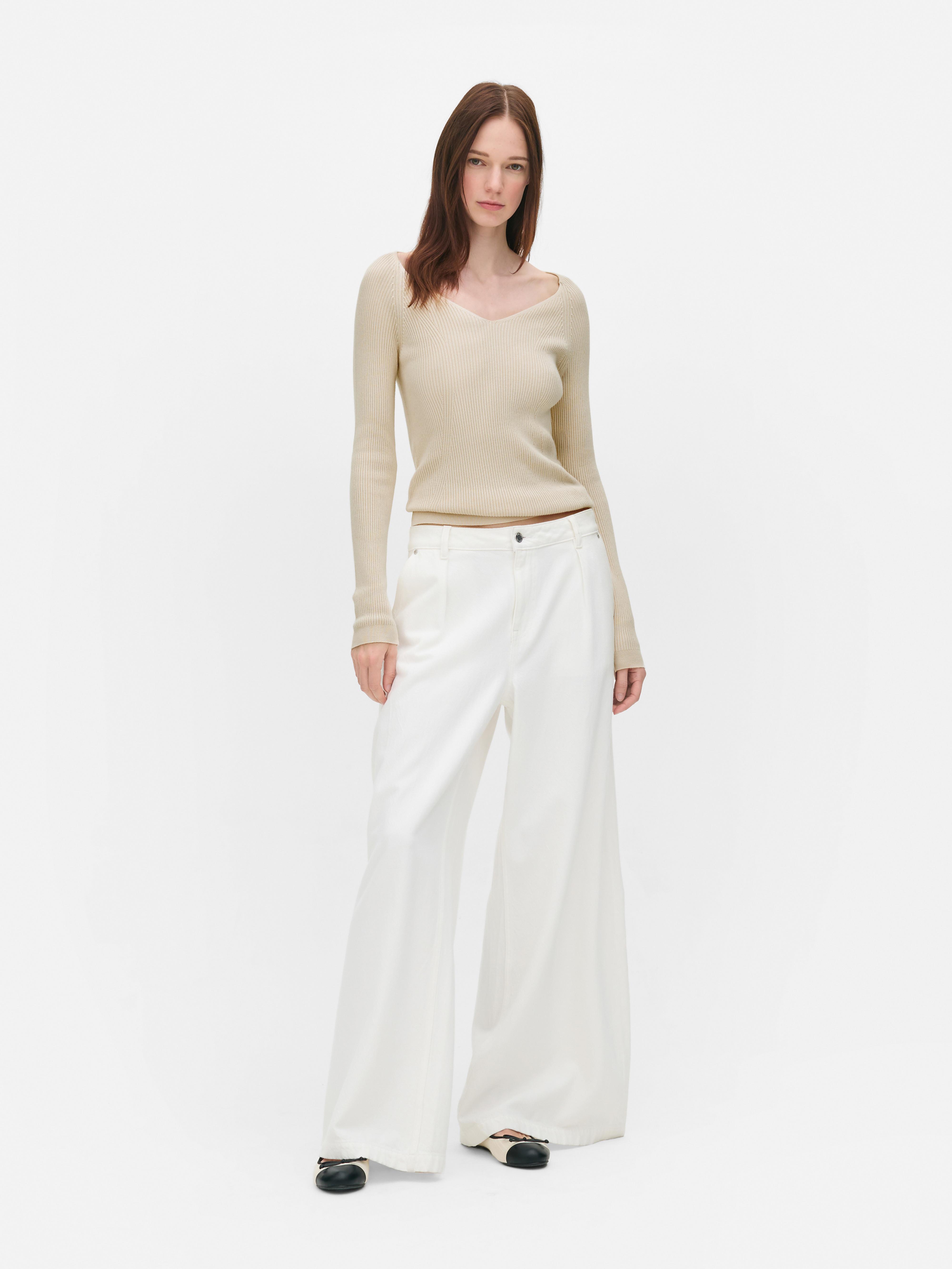 Long Sleeve Ribbed Sweater