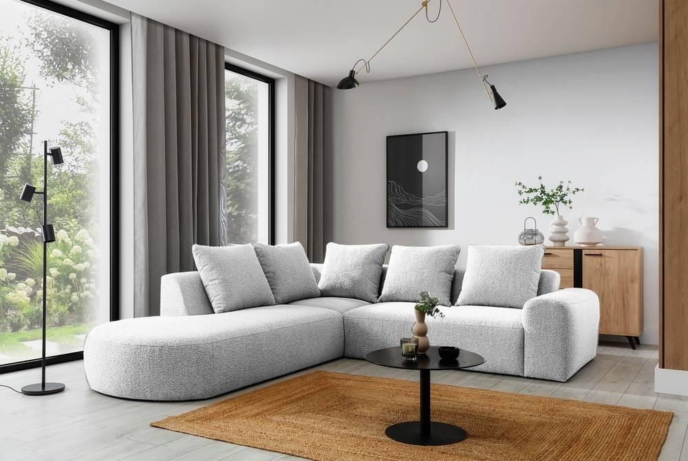 Hoekbank Monteri links bouclé