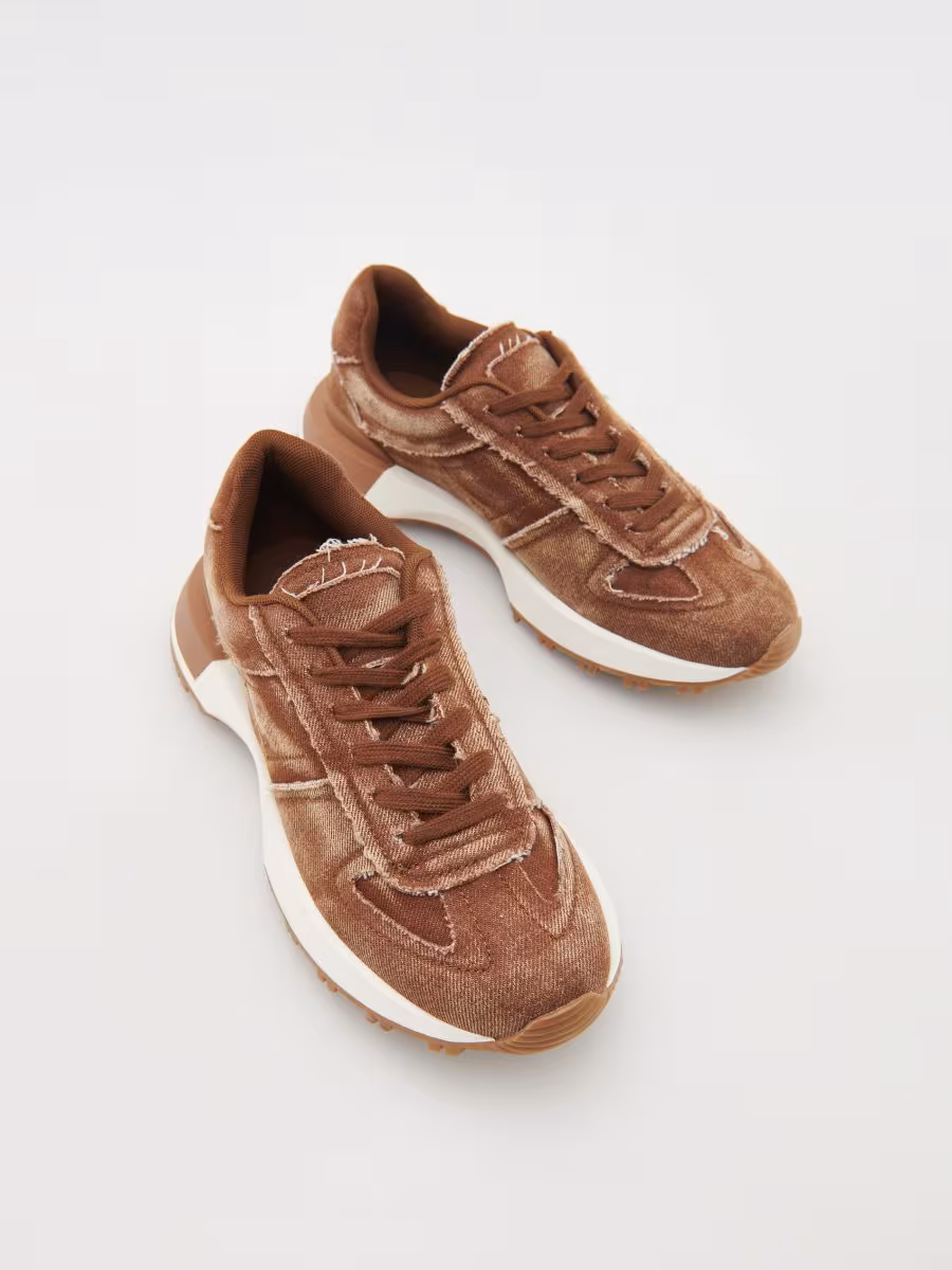 Wash-Effect Sneakers