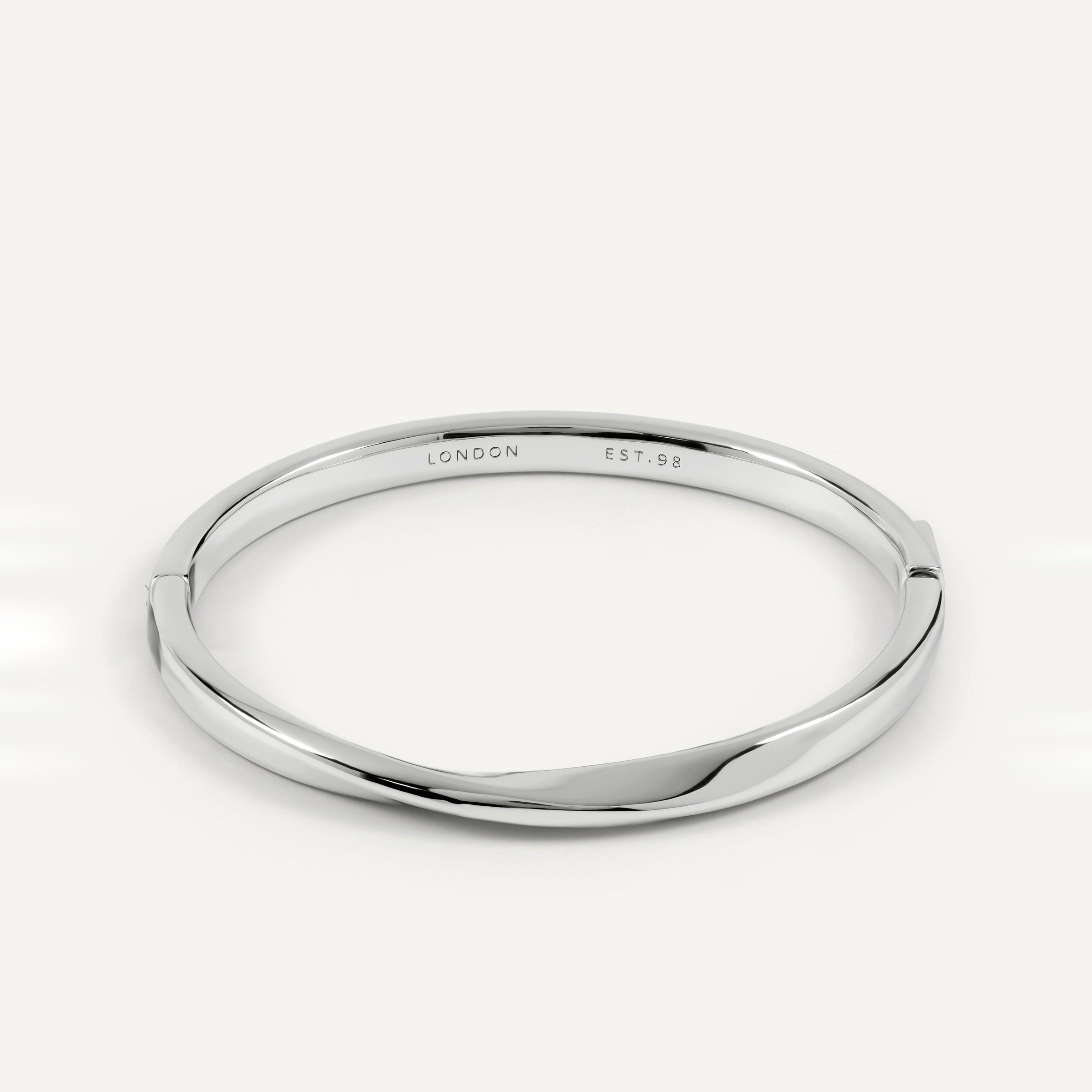 The Belsize - Silver Twist Bangle