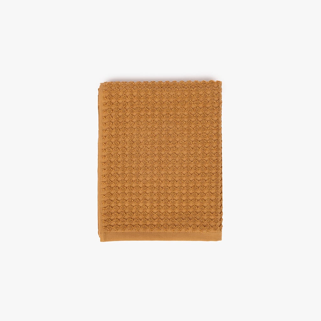 Toalha de Banho de Rosto Algodão Favos Amarelo ESNA