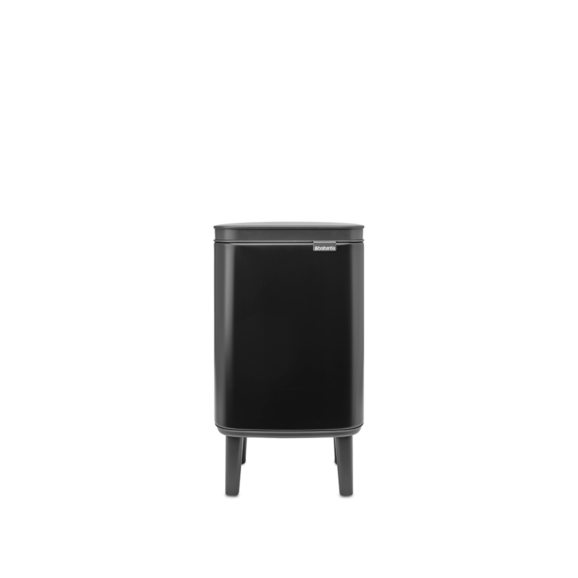 Brabantia Bo Hi afvalemmer, 4L, kunststof binnenemmer - Matt Black