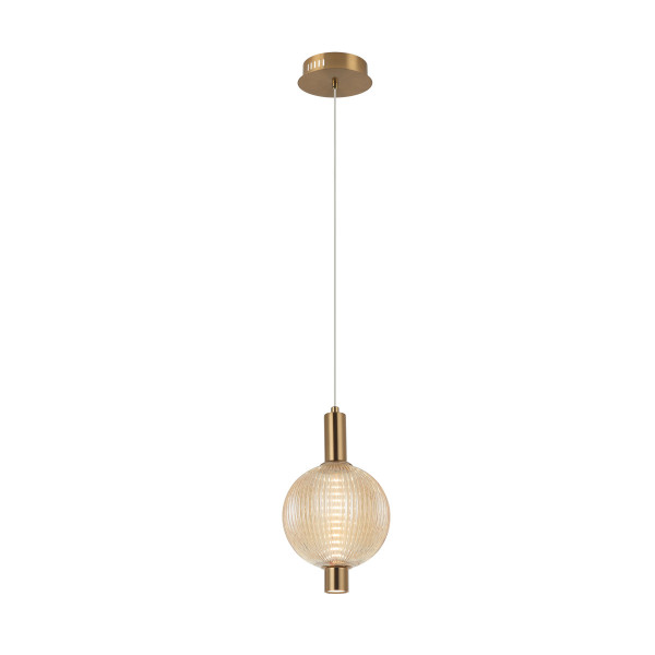 Lampa wisząca LENTI złota LED 1x7W Ciepła biel 553lm Italux