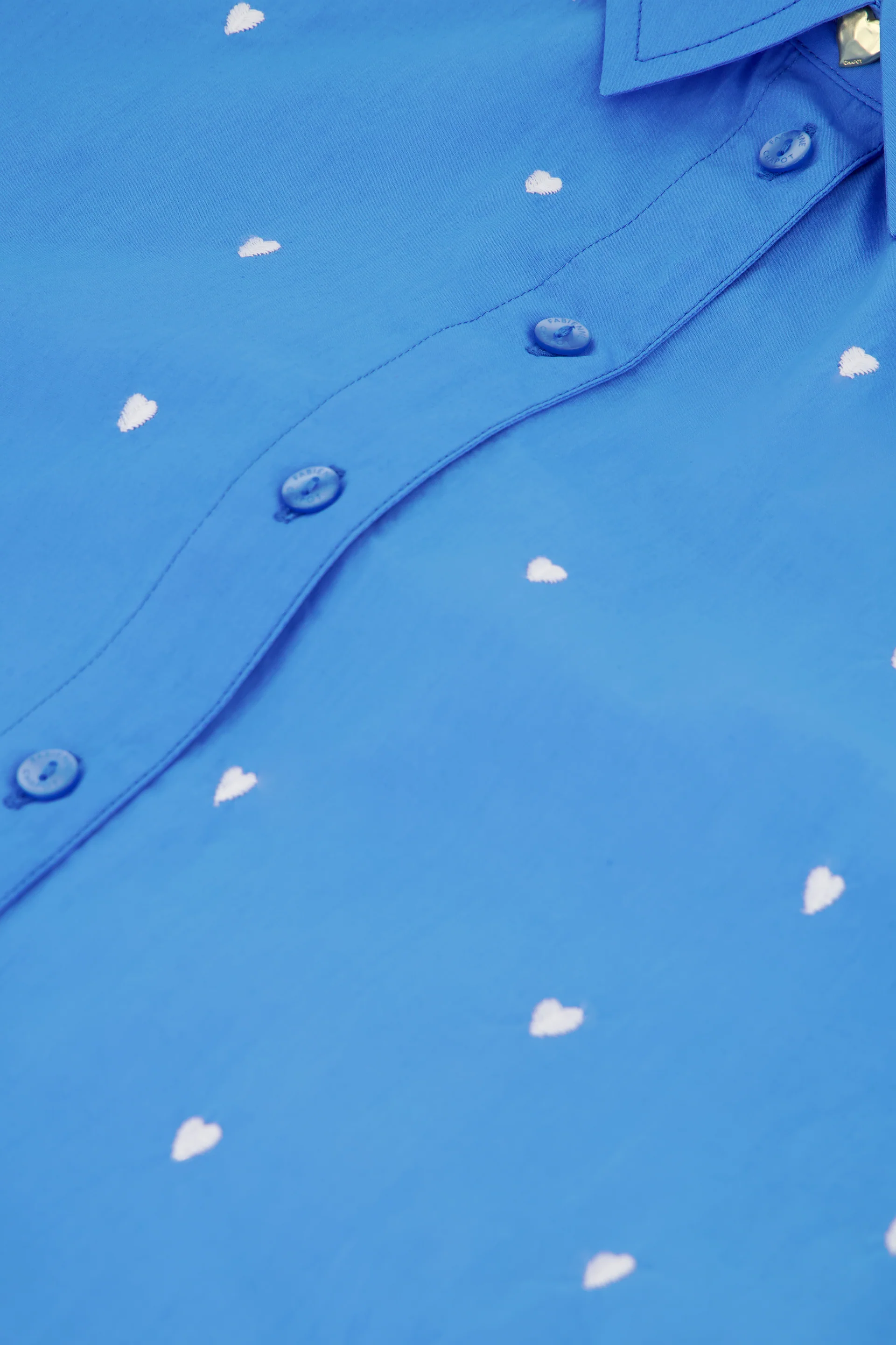 Dina Blouse | Marina Blue/Cosy White