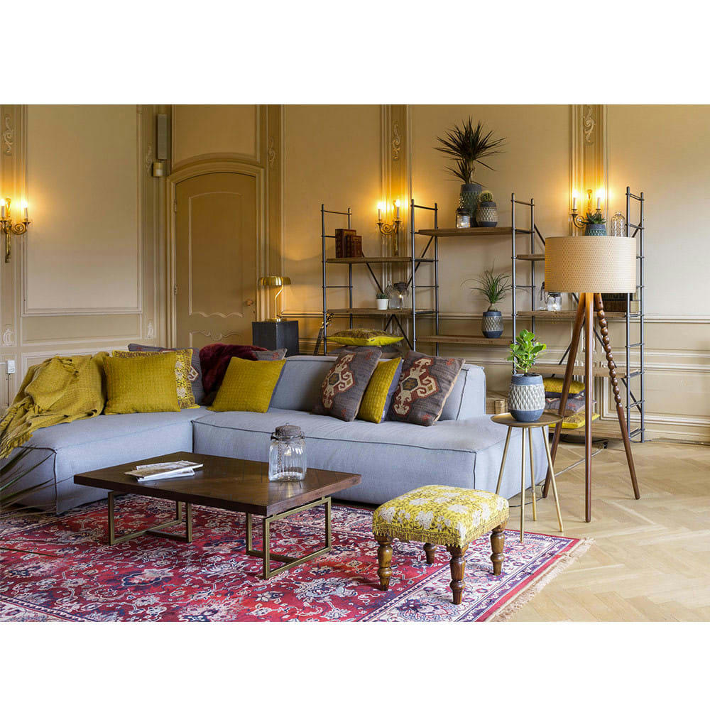 OLD BID - Tapis de salon persan rouge 200x300 cm