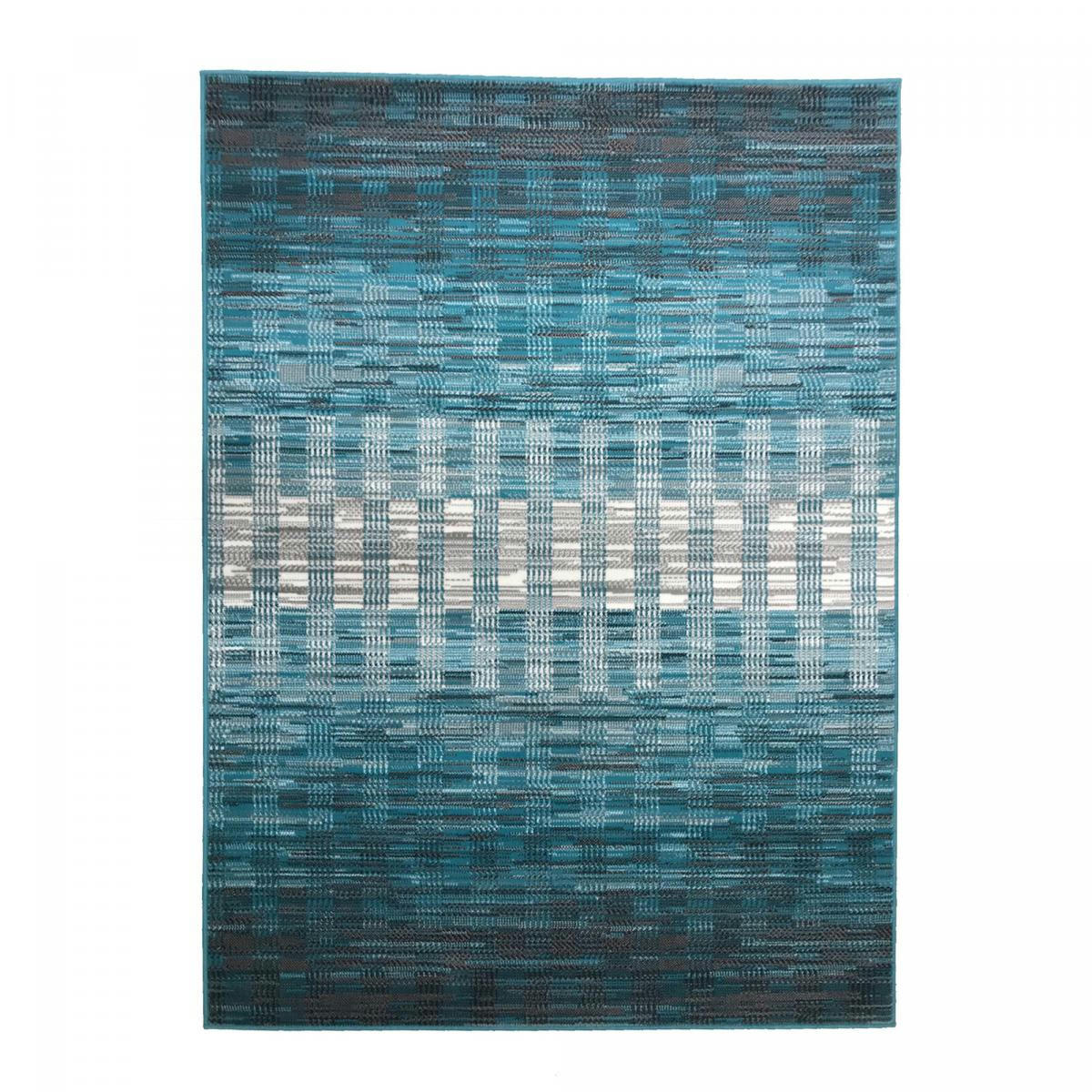 GEOFLOU - Tapis salon bleu 120x170