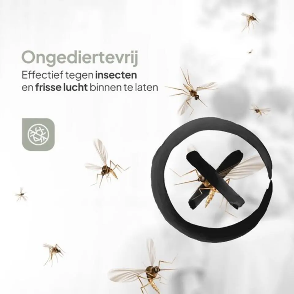 O'DADDY lamellenhor vliegengordijn �?184 x 260 cm �?glasvezel �?zwart