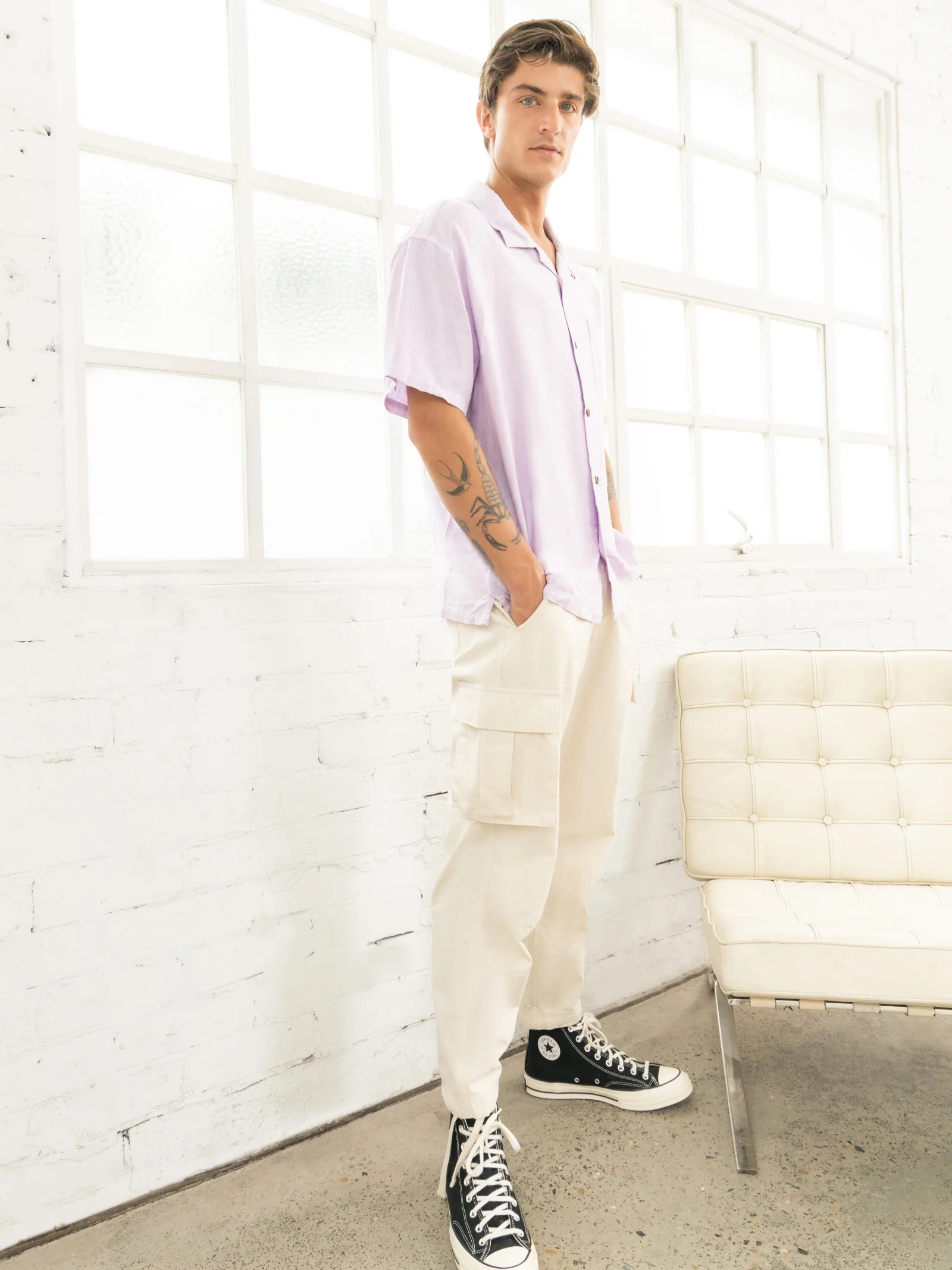 Graffiti Pigment Short Sleeve Shirt
