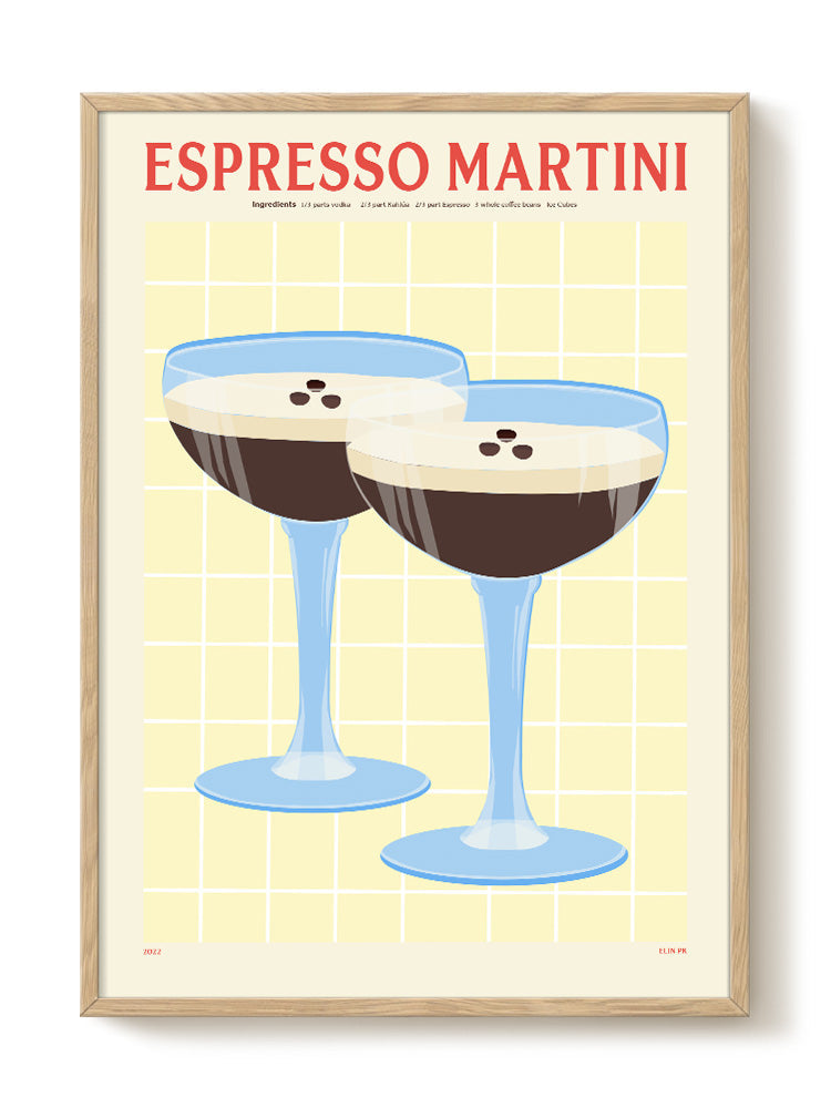 Elin PK - Espresso Martini - PSTR studio Kunst Poster