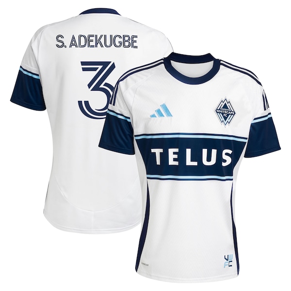 Samuel Adekugbe Vancouver Whitecaps FC adidas 2025 The Peak Replica Player Jersey - White