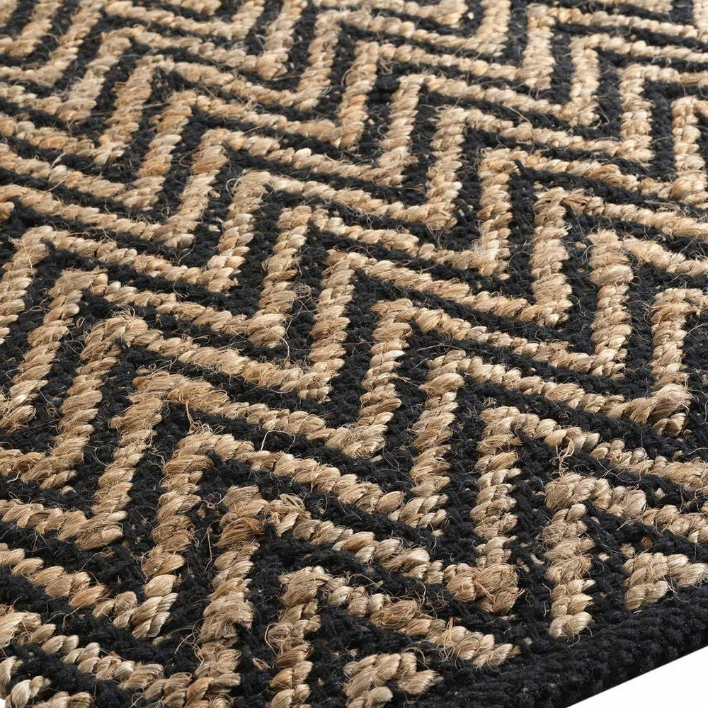 ZIGZAG - Tapis rectangle jute uni polycoton 120x170cm