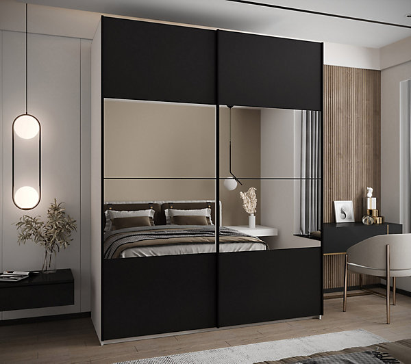 Armoire Lux 4 à portes battantes H. 245,5 x L. 200 x P. 64, 2 portes