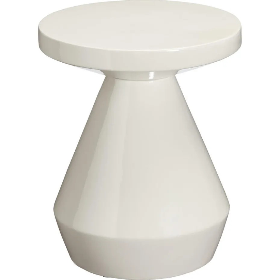 Kwantum Bijzettafels | Bijzettafel Povo Zand ø 40×40 Cm