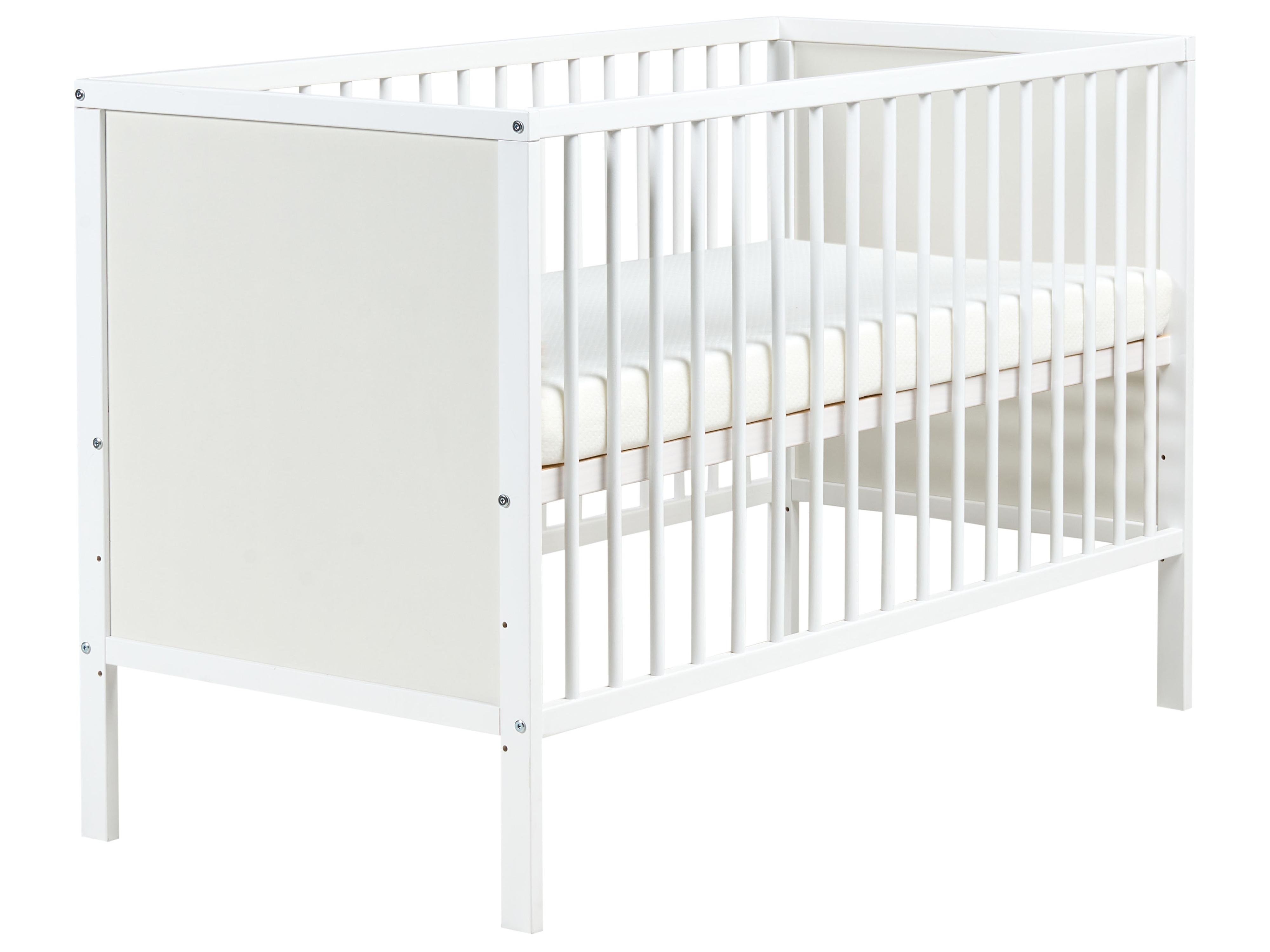 Baby Cot Bed ZAMA 60 x 120 cm White