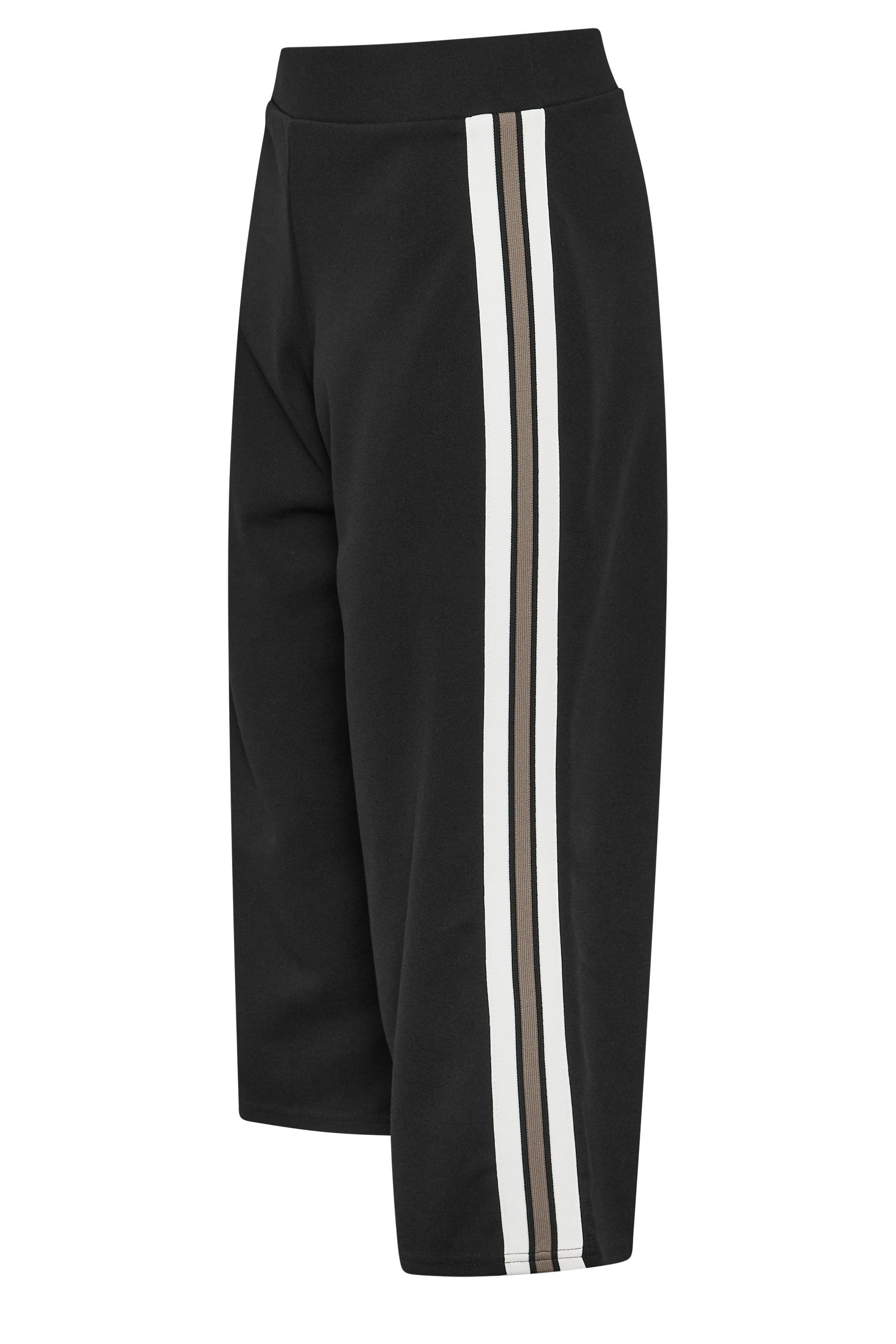 M&Co Petite Cropped Side Stripe Trousers