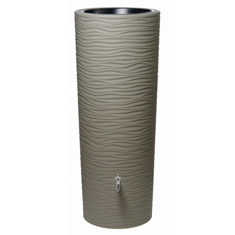 Tonneau à eau de pluie avec bac à plantes Natura Sahara 350 L