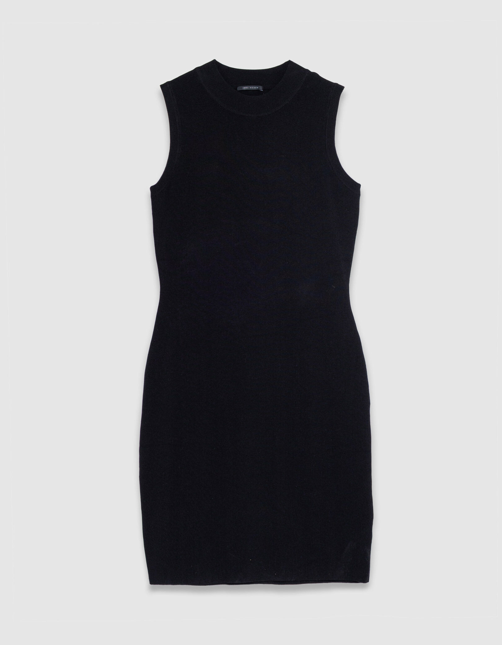 Robe tube noire tricot fin moulant Femme